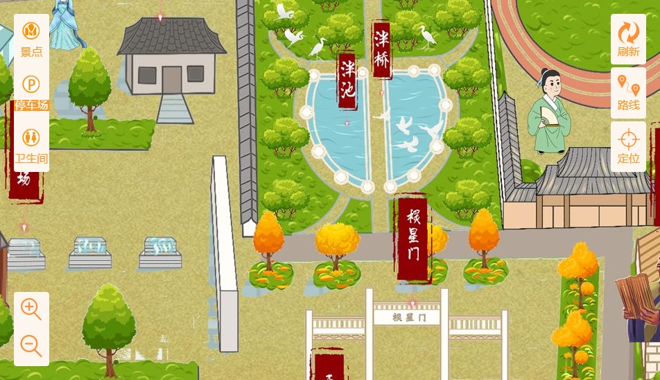 王下乡手绘地图景区语音讲解导览系统：智慧景区建设的基石